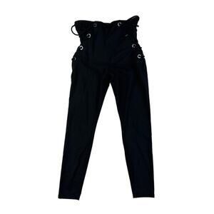 Good American - Lace Up Pants in Black